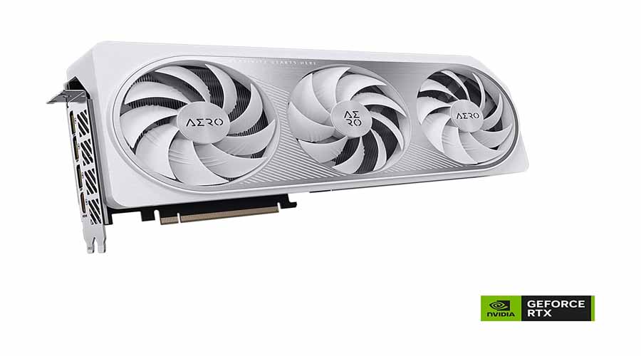 Gigabyte GeForce RTX 4070 Ti AERO OC 12G Graphics Card, 3X WINDFORCE Fans, 12GB 192-bit GDDR6X, GV-N407TAERO OC-12GD Video Card
