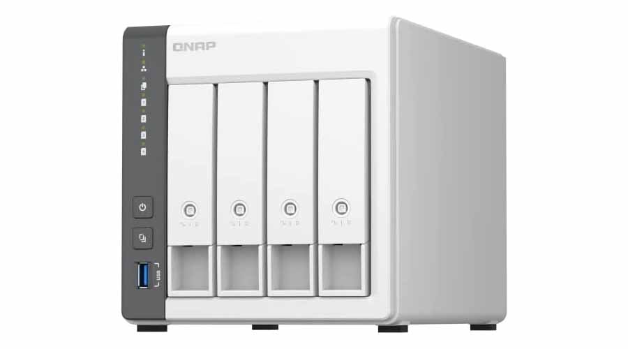 QNAP TS-433-4G-US 4 Bay NAS with Quad-core Processor, 4 GB DDR4 RAM and 2.5GbE Network (Diskless)